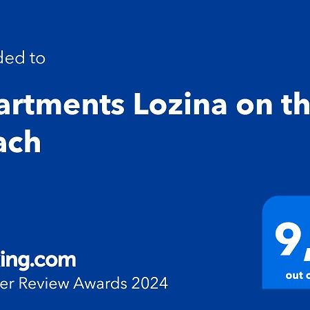 Apartments Lozina On The Beach Omiš Kültér fotó