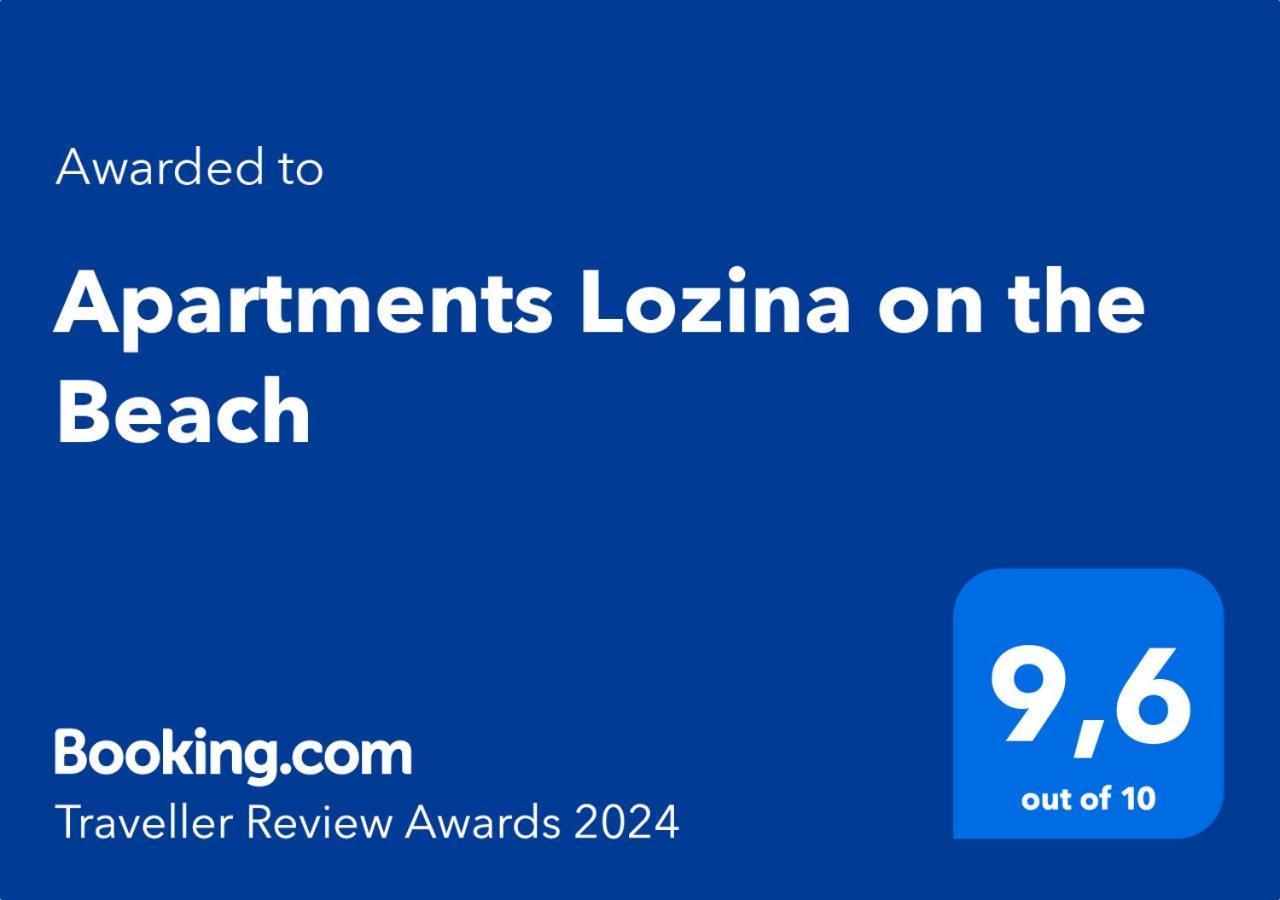 Apartments Lozina On The Beach Omiš Kültér fotó